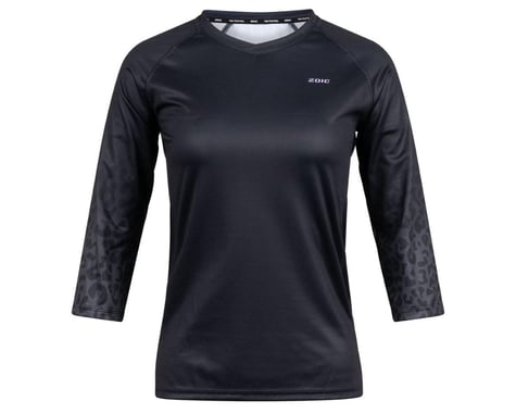 ZOIC Women's Harper 3/4 Sleeve Jersey (Black Cheetah) (XL)