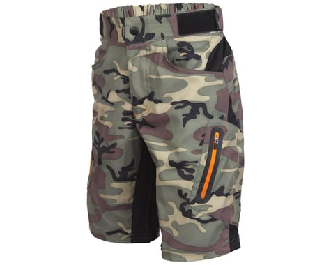 ZOIC Ether Youth Shorts (Green Camo) (Youth M)