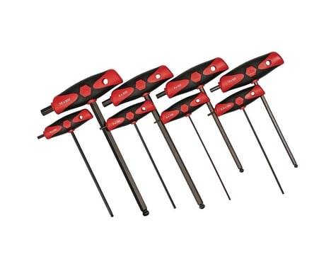 Wiha 8-Piece SoftGrip Metric Hex T-handle Set (Red)