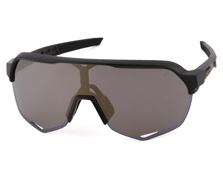 100% S2 Sunglasses (Matte Black) (Soft Gold Mirror Lens)