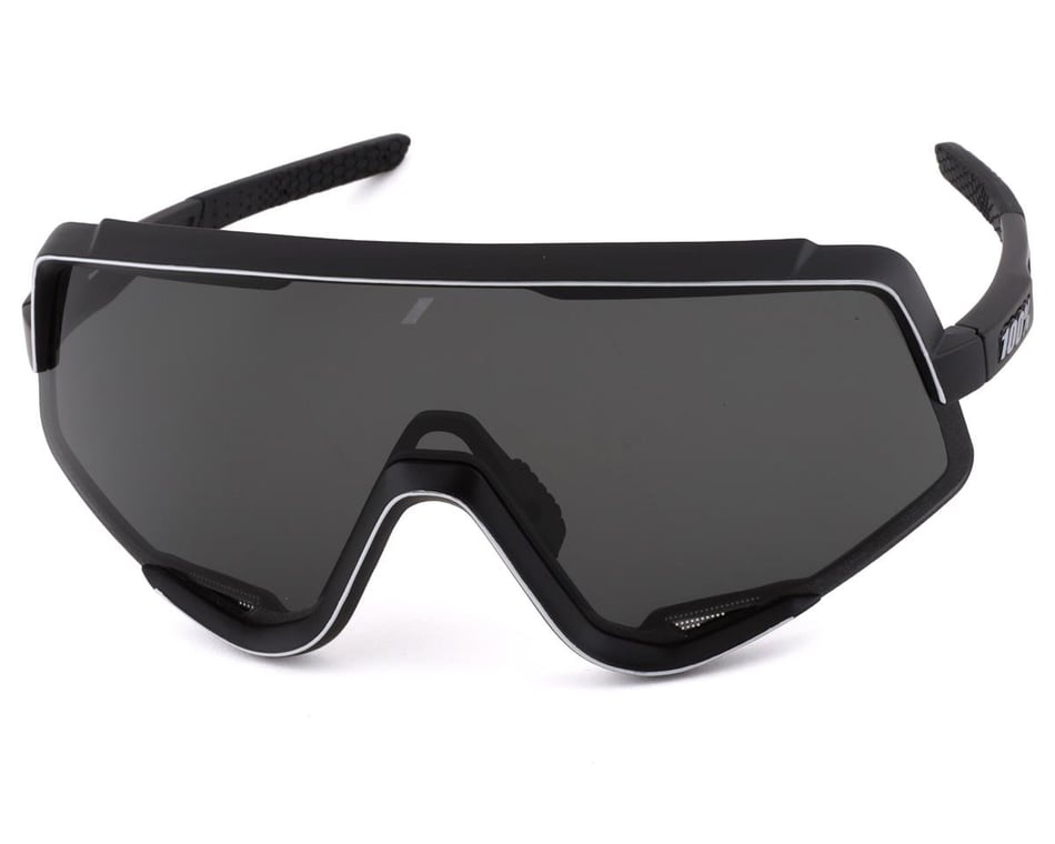 100% Glendale Bicycle Cycle Glasses Sunglasses Soft Tact Black Smoke Lens 