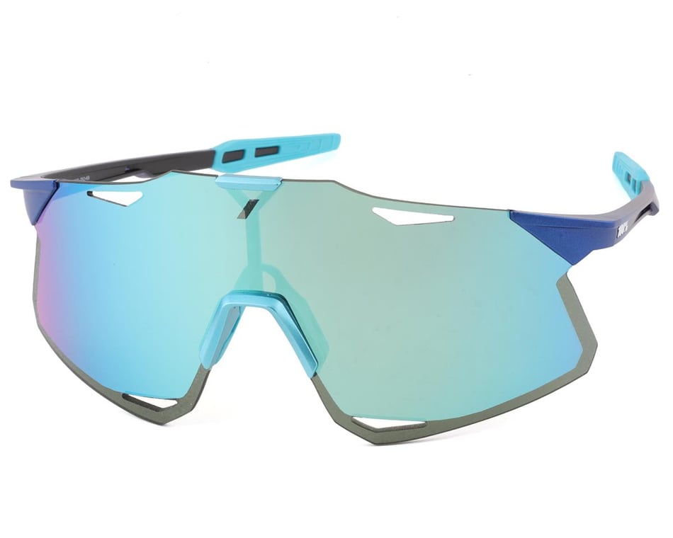 100% Hypercraft Sunglasses (Matte Metallic Into the Fade) (Blue Topaz  Multilayer Mirror Lens)
