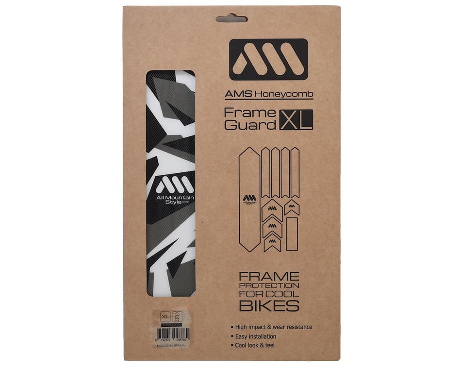All Mountain Style AMS Frame Guard Full (XXL) Protection Stickers - Cheetah  Grey