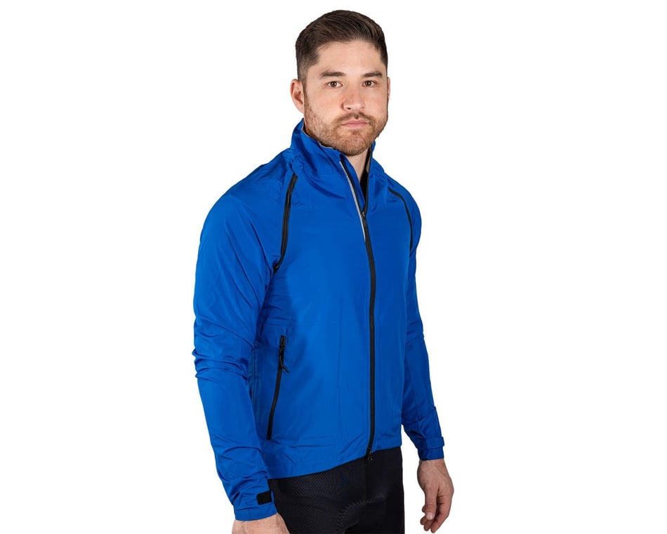 Gore Wear Men's Phantom Convertible Jacket (Orbit Blue/Urban Grey) (S) -  Performance Bicycle