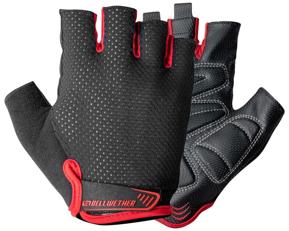 Bellwether Mens Supreme Gel CYCLING GLOVES Fingerless Glove XX Large Red 