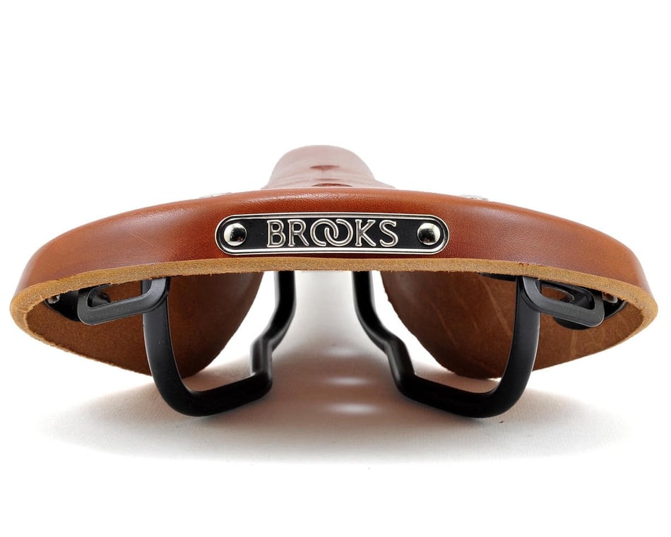 Brooks B17 Women's Saddle (Honey) (Black Steel Rails) (177mm