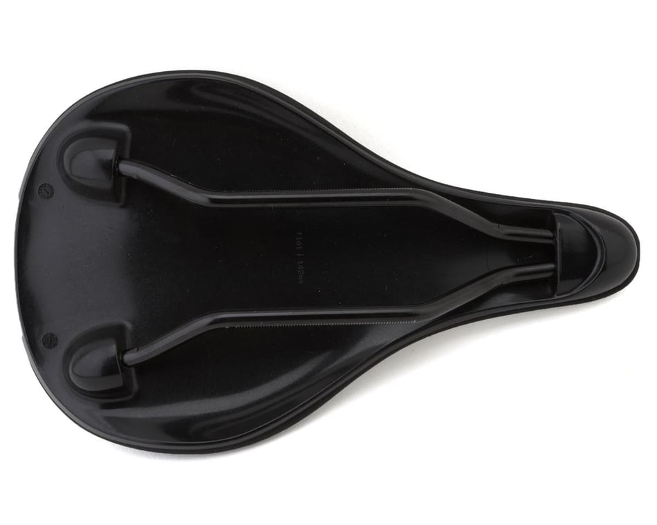 Cannondale Line S Steel Flat Saddle (Black) (Steel Rails) (142mm