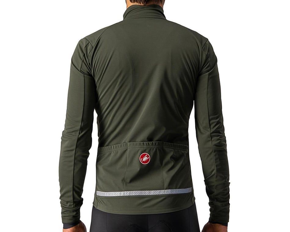 Castelli Go Jacket (Military Green/Fiery Red) (S)