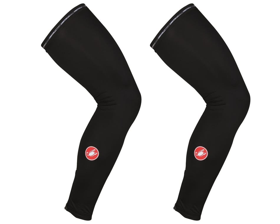 BLACK Light Leg Sleeves UV Protection Leg Skins Castelli UPF 50 
