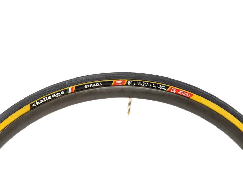 Strada Pro Clincher Tyre 300 TPI 700x25c Tan Wall Challenge Road Bike Tire 