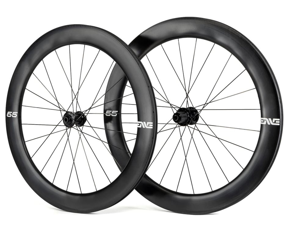 Enve 65 Foundation Series Disc Brake Wheelset (Black) (Shimano/SRAM) (12 x  100, 12 x 142mm) (700c / 622 ISO) (Centerlock) (Tubeless)