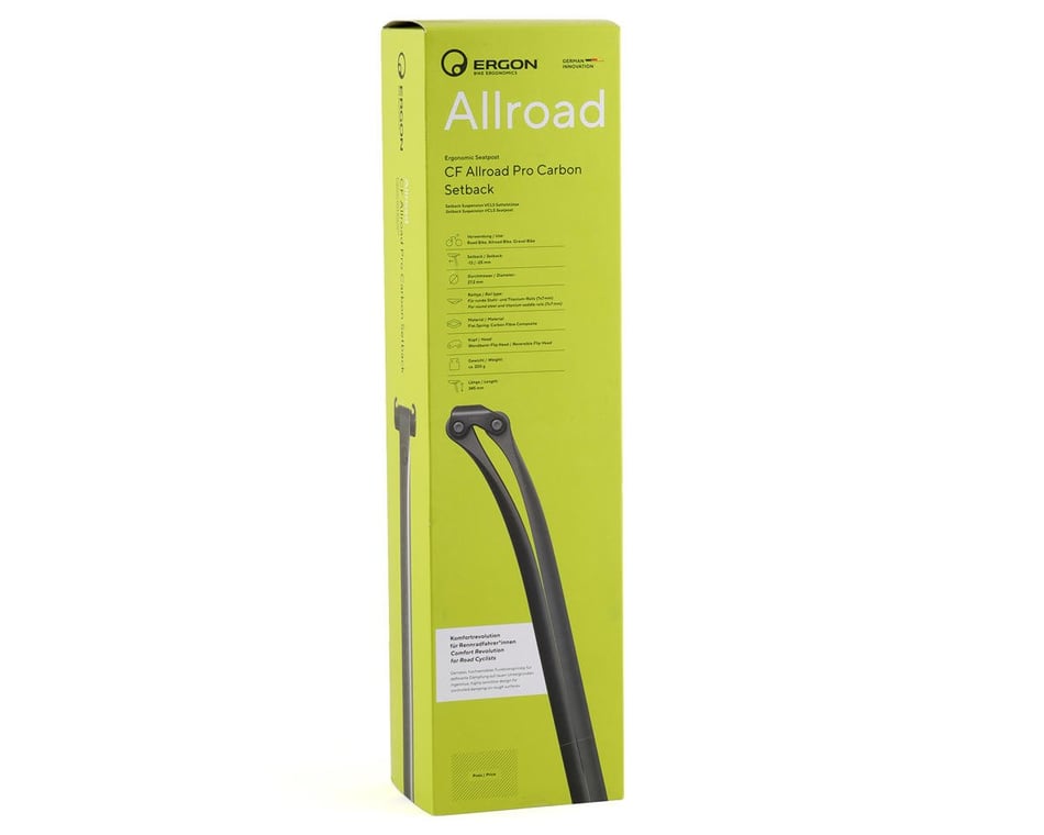 Ergon CF Allroad Pro Carbon Post, 27.2 x 400mm (27.2mm) (400mm) (25mm  Offset)