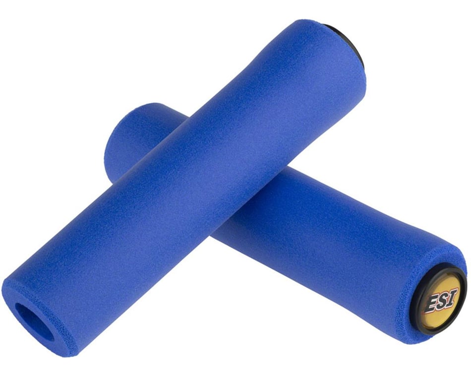 ESI Grips Extra Chunky Silicone Grips (Blue) - Performance Bicycle