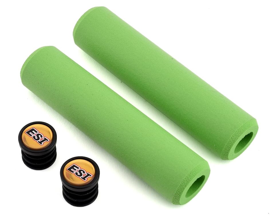 ESI Grips Extra Chunky Silicone Grips (Green) - Performance Bicycle