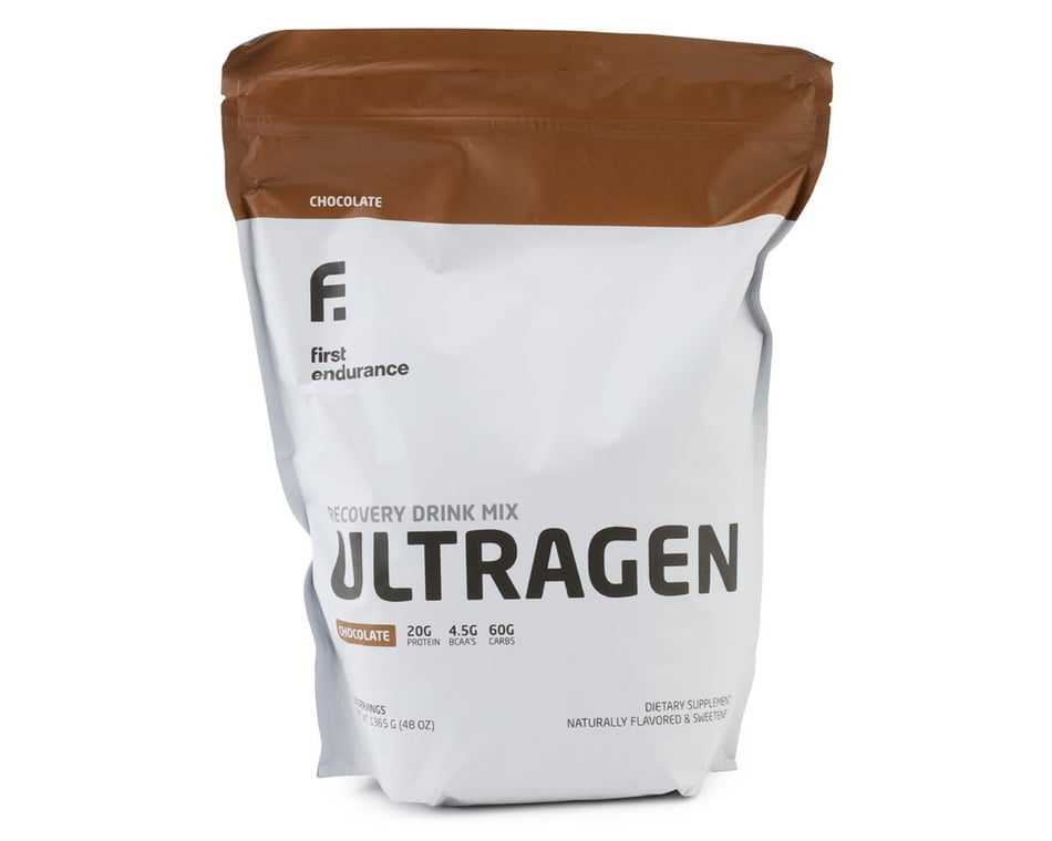 First Endurance Ultragen Recovery Drink Mix (Chocolate) (48oz) -  Performance Bicycle