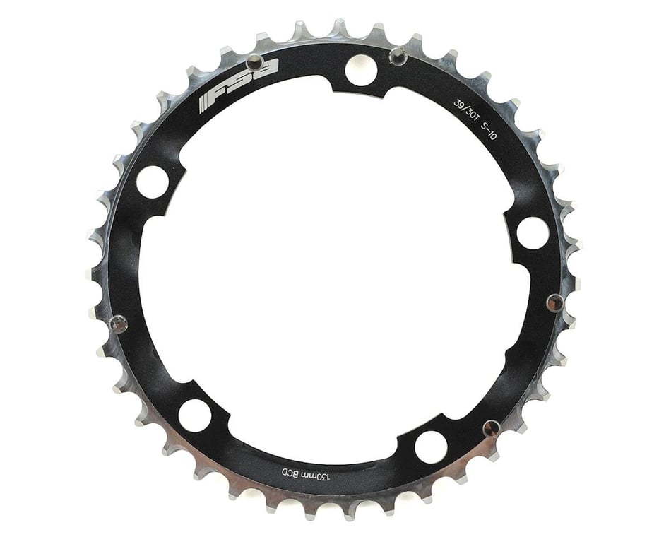 Offset N/A 42T 130mm BCD Black FSA Pro Road 10sp Middle Chainring 