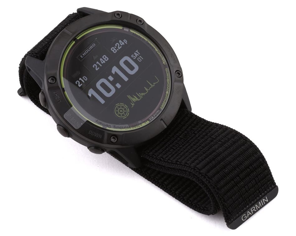 Garmin Enduro Watch (Carbon Grey DLC Titanium) (Black UltraFit Nylon Strap)