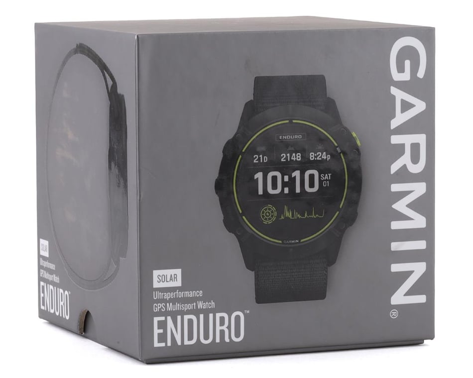 Garmin Enduro Watch (Carbon Grey DLC Titanium) (Black UltraFit Nylon Strap)
