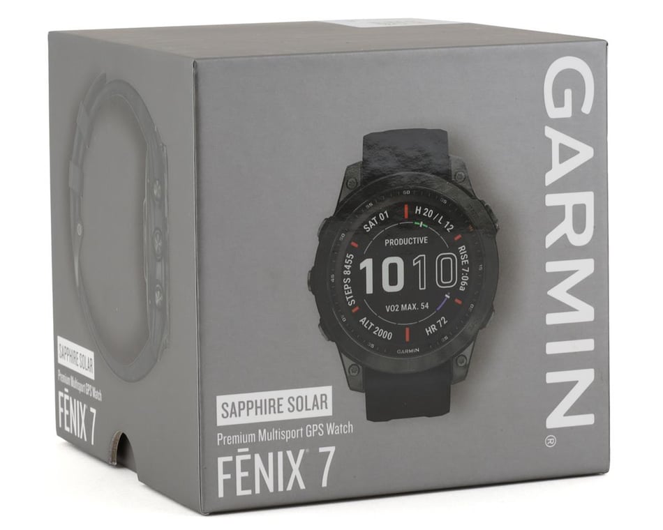 Garmin Fenix 7X Sapphire Solar Grey DLC Titanium / Black Band