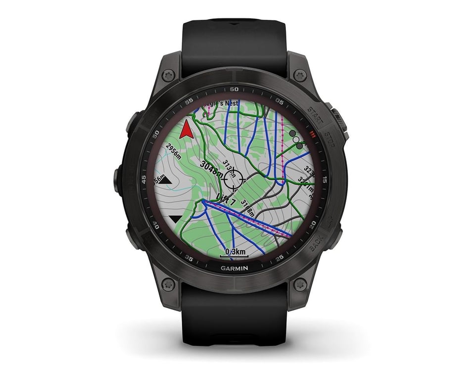 levend Voorbereiding rundvlees Garmin Fenix 7 Sapphire Solar GPS Smartwatch (Carbon Grey DLC Ti + Black  Band) (7 | 47mm Case) - Performance Bicycle