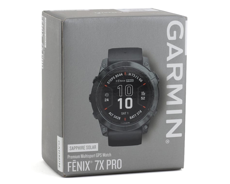 Garmin Fenix 7 PRO Sapphire Solar GPS Smartwatch (Carbon Grey DLC Ti/Black  Band) (51mm Case) - Performance Bicycle