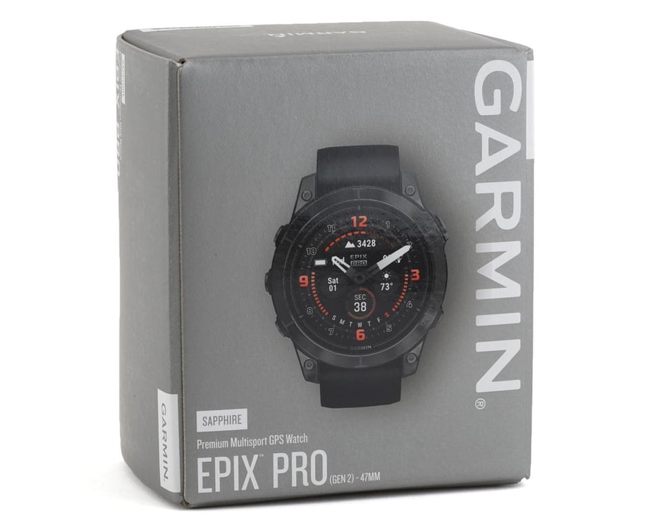 Garmin epix Pro (Gen 2) Sapphire Edition, 42mm, High Performance  Smartwatch, Advanced Training Technology, Built-in Flashlight, Black 