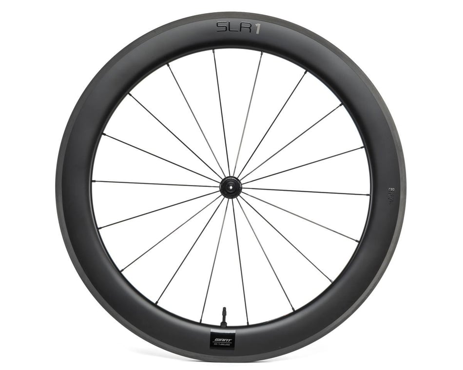 Giant SLR 1 65mm Aero Carbon Road Front Wheel (Black) (Tubeless)