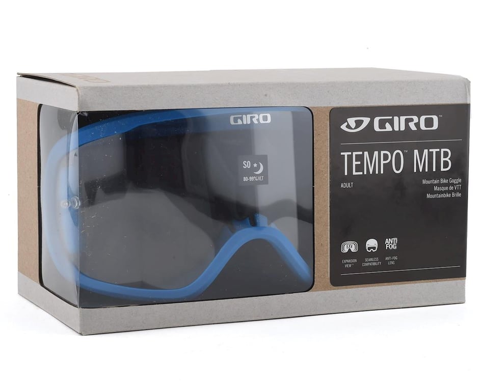 GIRO Tempo MTB Unisex Adult Dirt Mountain Bike Off Road Goggles Blue Clear Lens 