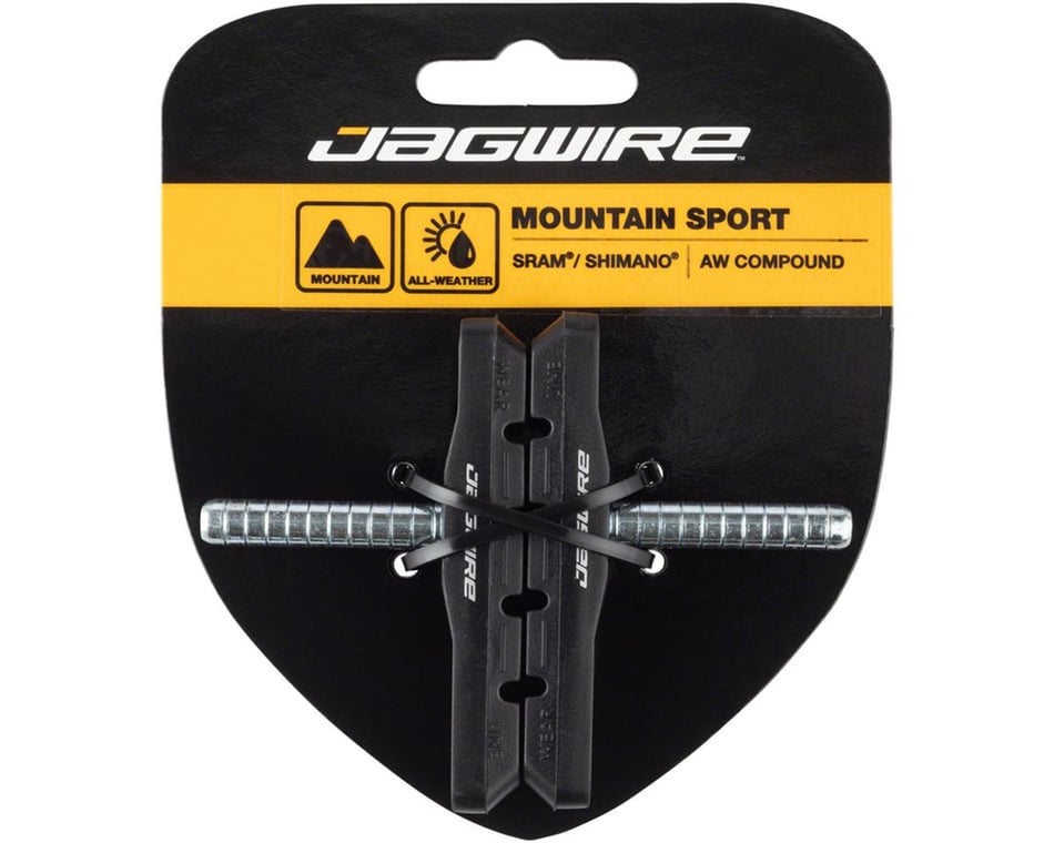 Jagwire Mountain Sport Cantilever Brake Pads Smooth Post All Weather Compound 