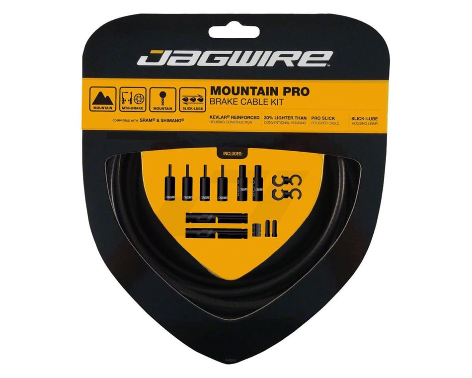Jagwire Mountain Pro Brake Cable Kit (Stealth Black) (Stainless 
