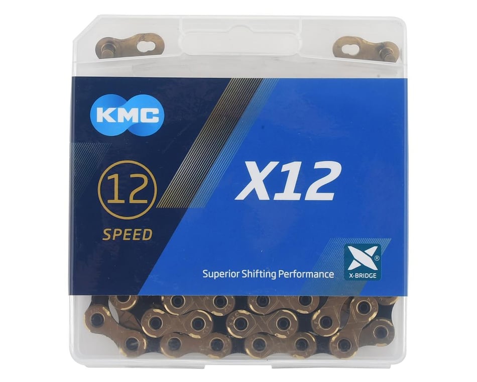 KMC cadena x12 12 veces 126 eslabones Gold Box 