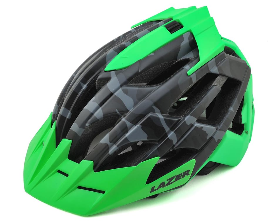 Eerste Alvast Bier Lazer Oasiz Professional MTB Helmet (Matte Black Camo/Flash Green) -  Performance Bicycle