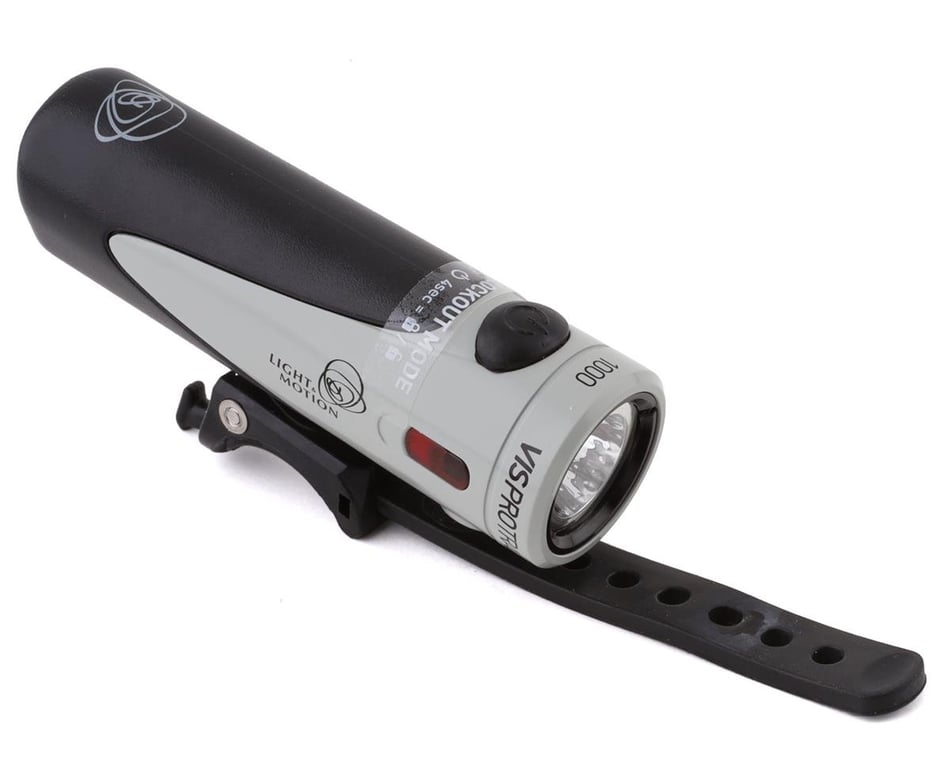& Motion VIS Pro 1000 Trail Rechargeable Headlight (Grey/Black) - Performance