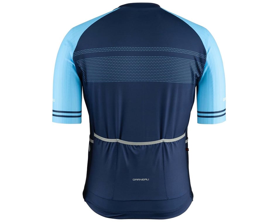 Louis Garneau District 2 Short Sleeve Jersey (Blue Line) (2XL) -  Performance Bicycle