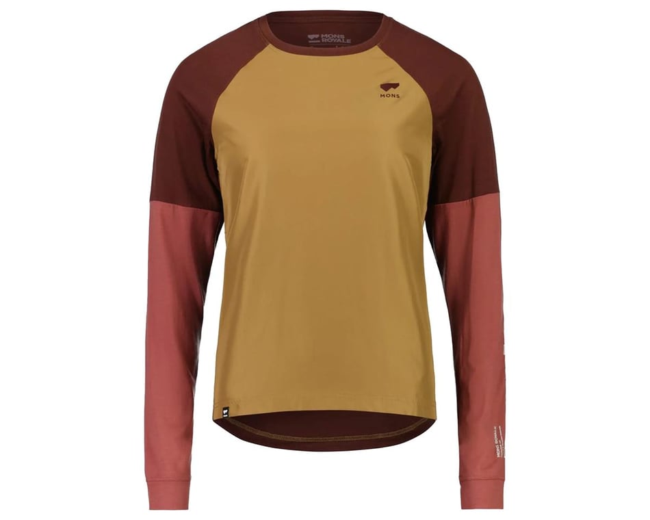 Merino Cycling Jersey Long Sleeve Brown