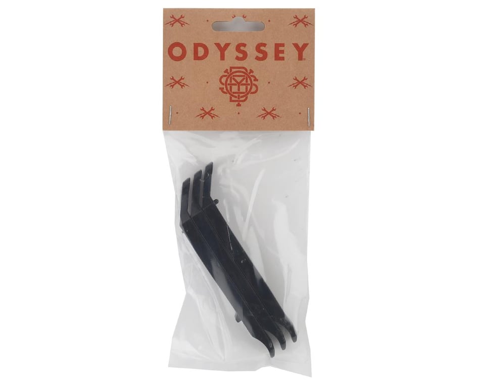 Odyssey Futura Bike Tyre Levers Kit Black Hardened Plastic Levers 
