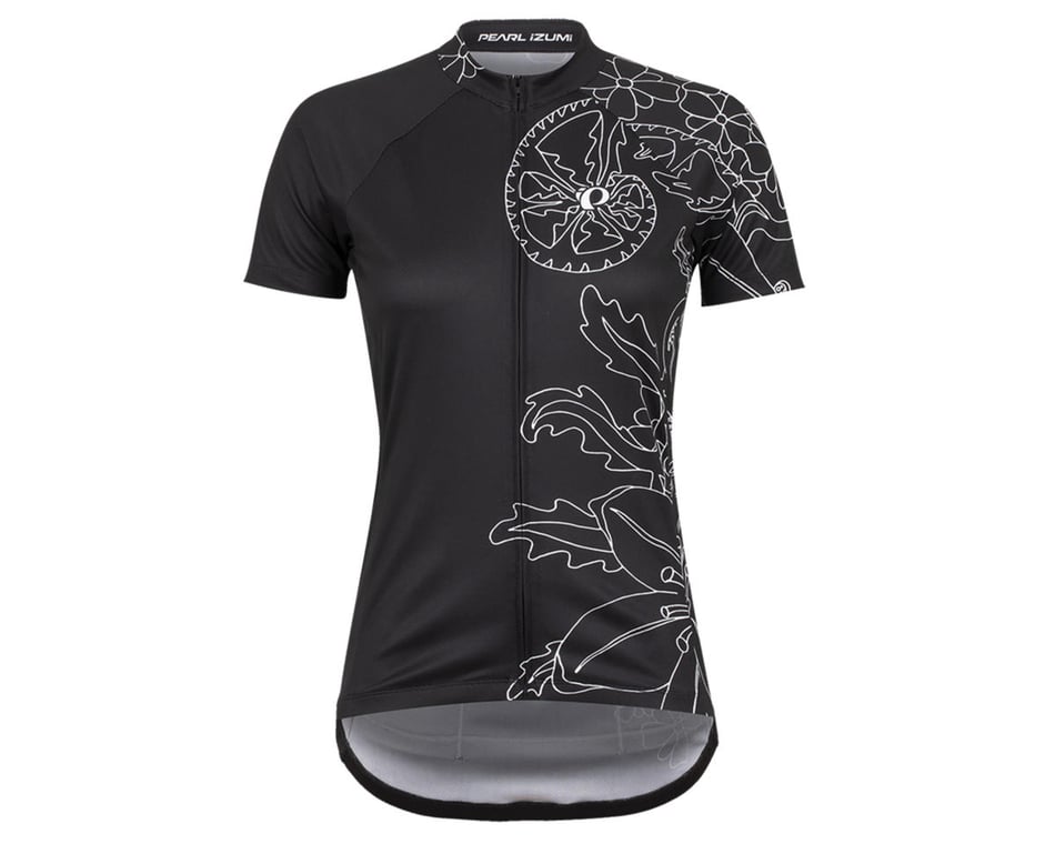 Pearl Izumi Women's Classic Short Sleeve Jersey (Black Linear Grow) (S)