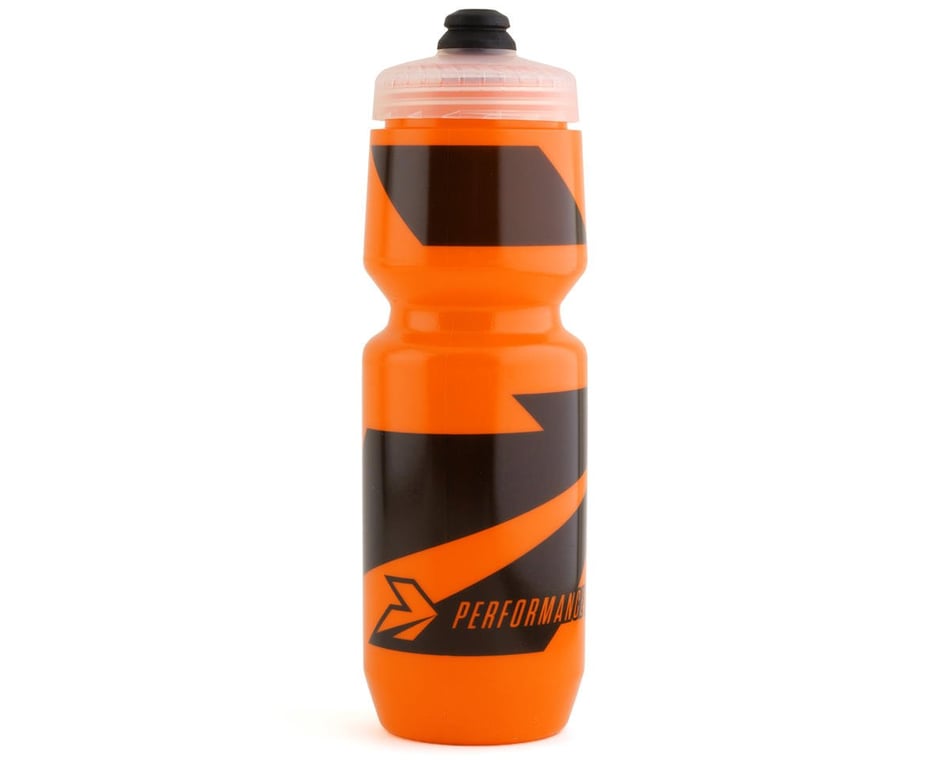 Black Logo Water Bottle  Orange and Black Purist Waterbottle