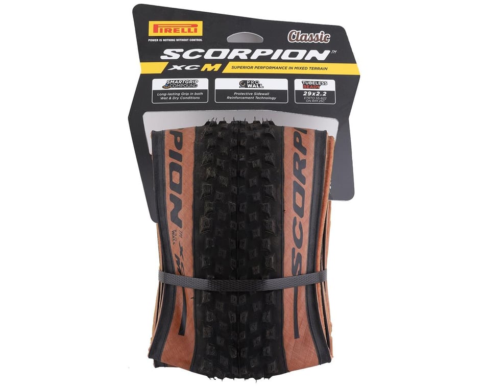 Pirelli Scorpion XC M Tubeless Mountain Tire (Tan Wall) (29) (2.2)  (Folding) (Smartgrip/Prowall)