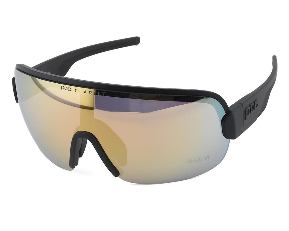 POC Aim Sunglasses (Uranium Black) (Violet Gold Mirror)