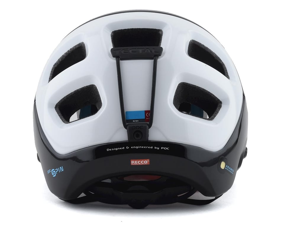 POC Tectal Race SPIN Helmet (Uranium Black/Hydrogen White) (M/L