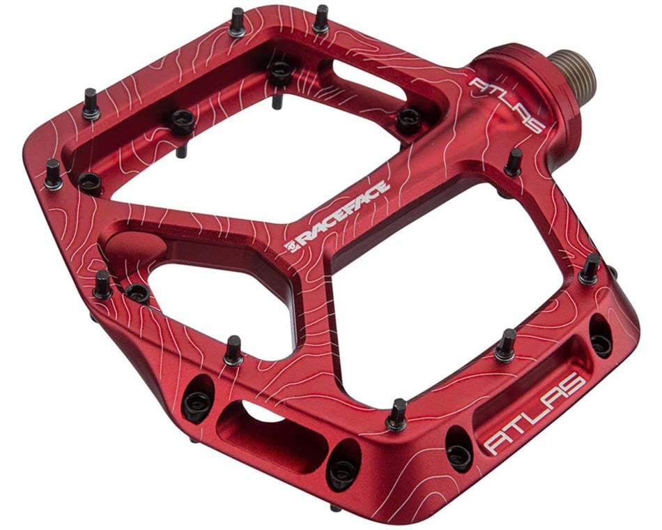 Red race cheap face pedals