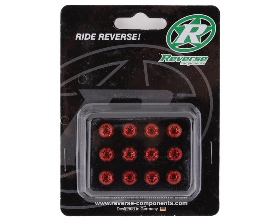 Reverse Components Disc Rotor Bolts (Red) (M5 x 10) (12)