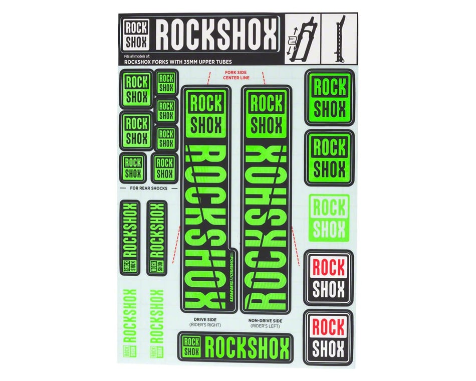 RockShox Sektor 2018 Green Replica Decals 
