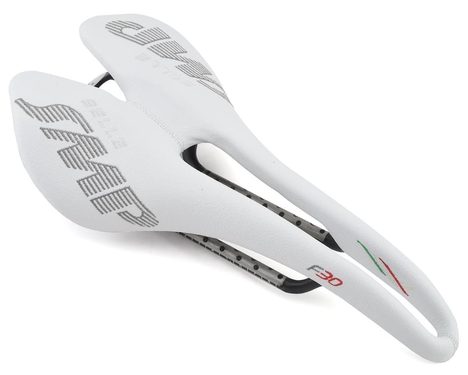 Selle SMP F30 Saddle (White) (Carbon Rails) (149mm)