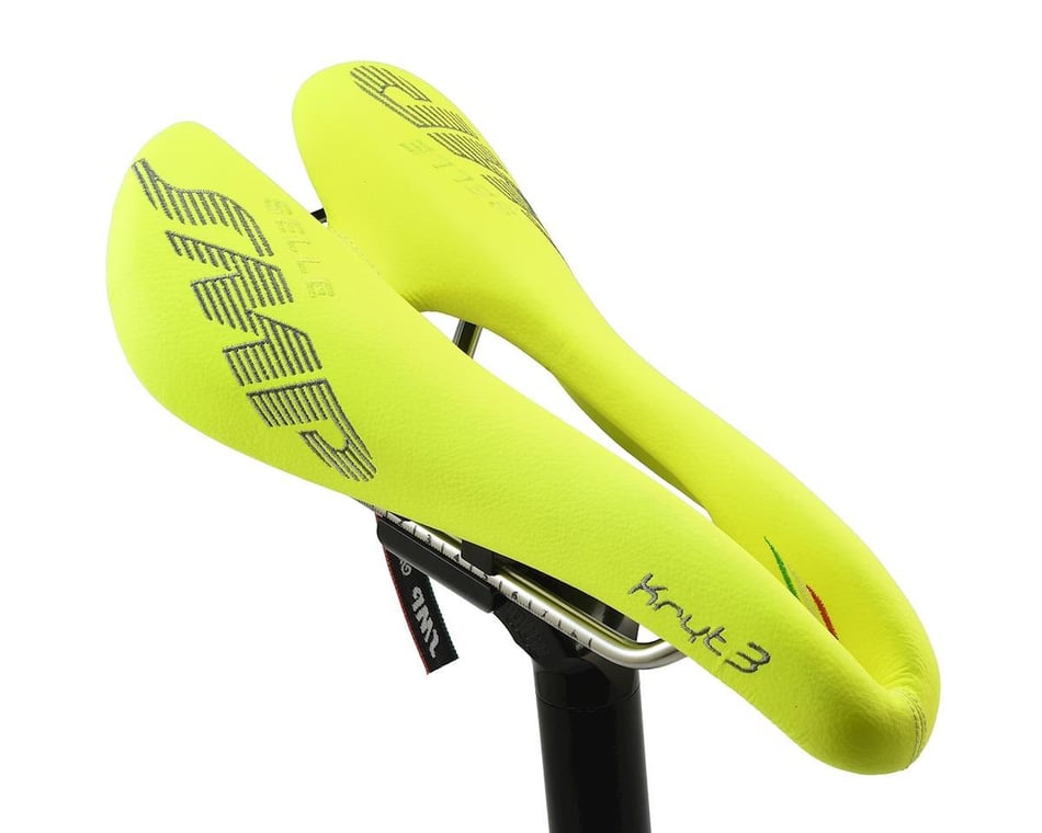 Selle SMP Kryt 3 Saddle (Yellow) (AISI 304 Rails) (132mm