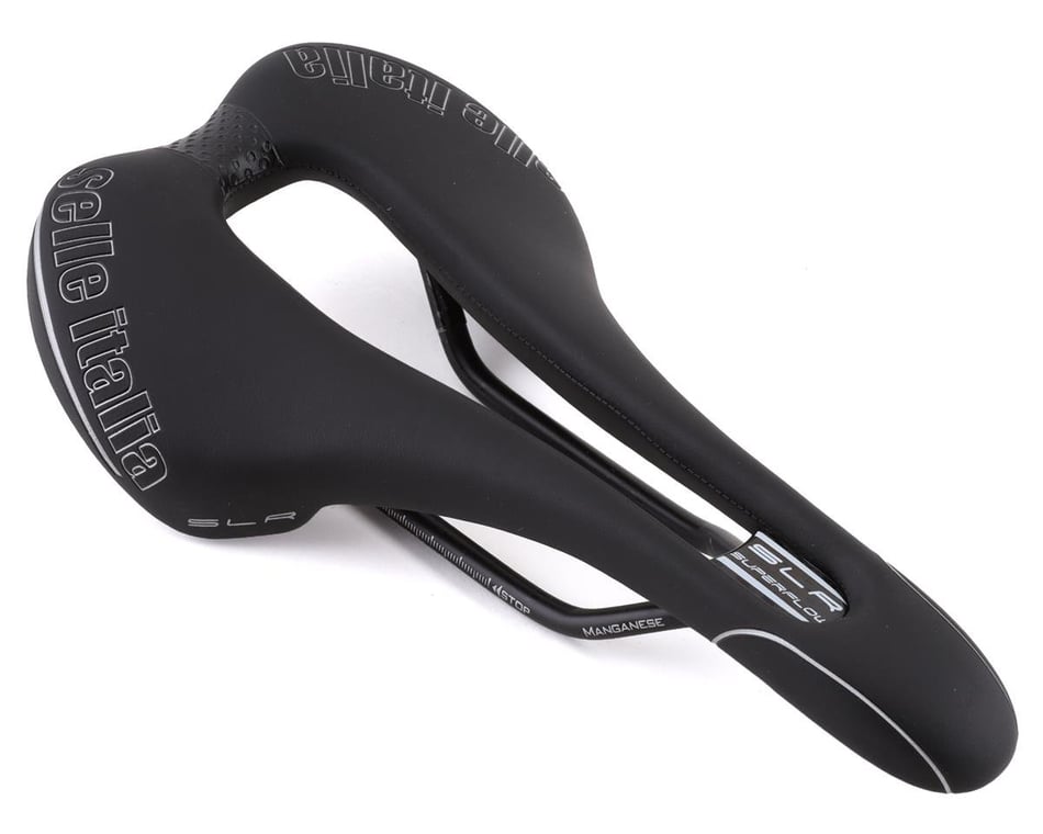Selle Italia SLR Superflow Saddle (Black) (Manganese Rails) (L3) (145mm) -  Performance Bicycle