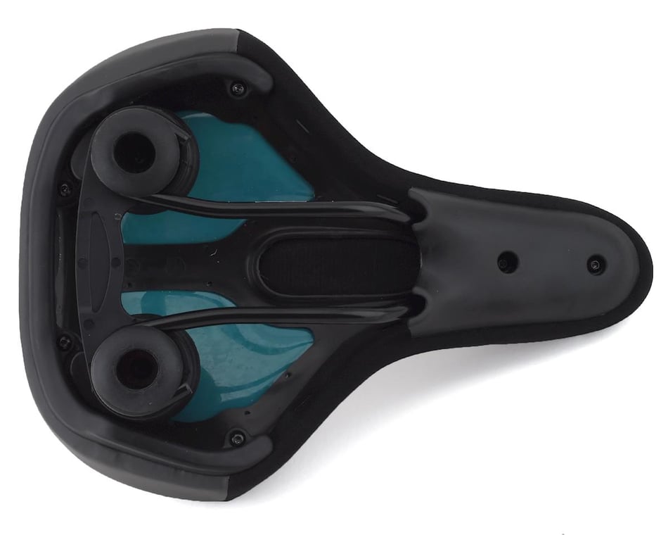 Serfas Tailbones Hybrid Saddle w Elastomers Black Steel Rails