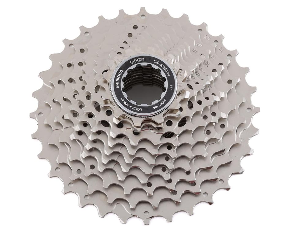 Shimano CS-HG500 Cassette (Silver) (10 Speed) (Shimano/SRAM) (11-32T) - Bicycle