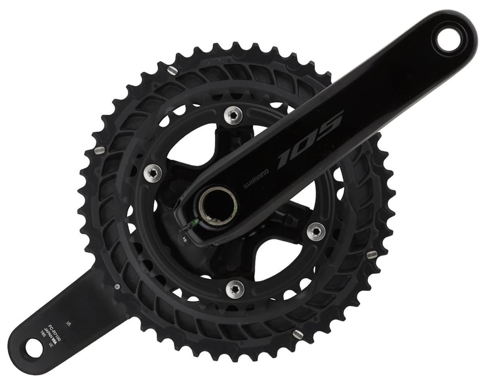 Shimano 105 FC-R7100 Crankset (Black) (2 x 12 Speed) (Hollowtech 